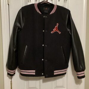 Jordan Black and Red Varsity Jacket
